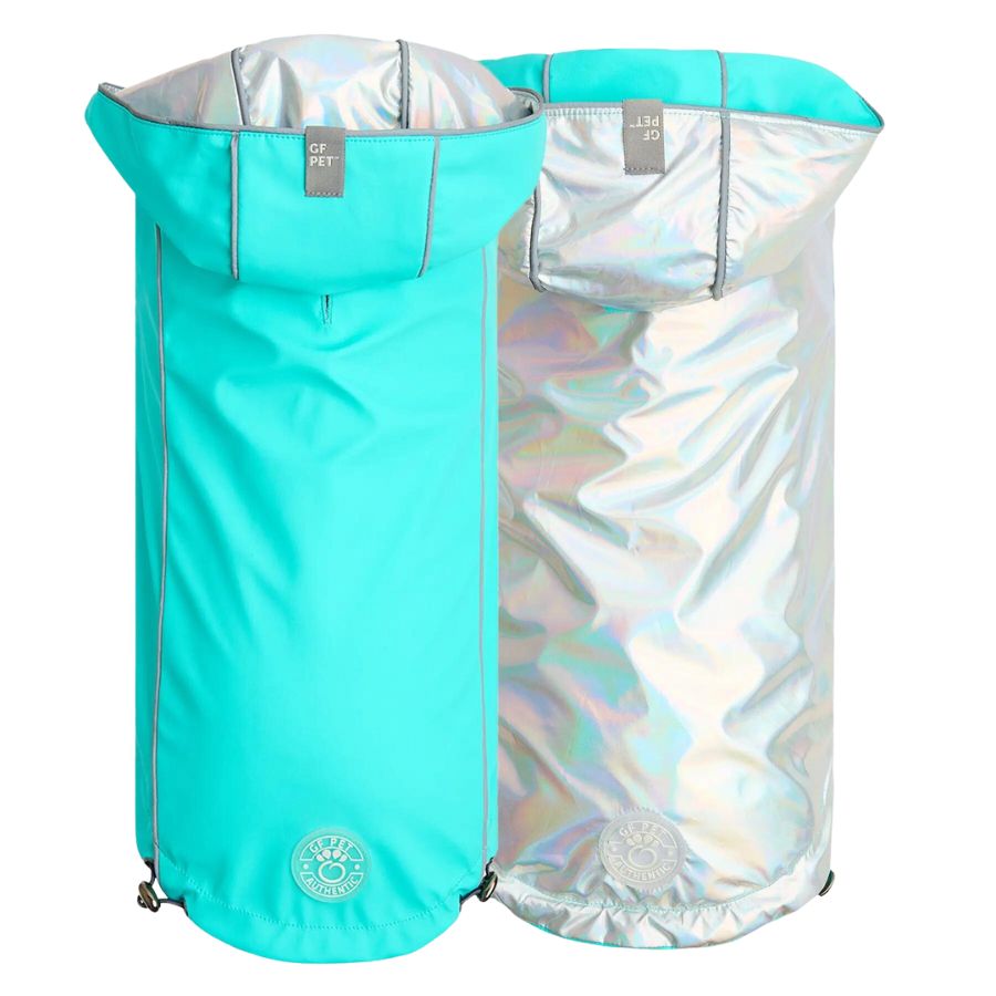 Impermeable Reversible Neón Aqua, , large image number null
